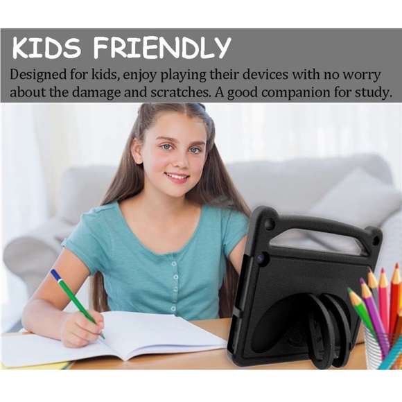 Amazon Fire 7 Tablet Black Handle Case - Picture 4 of 7